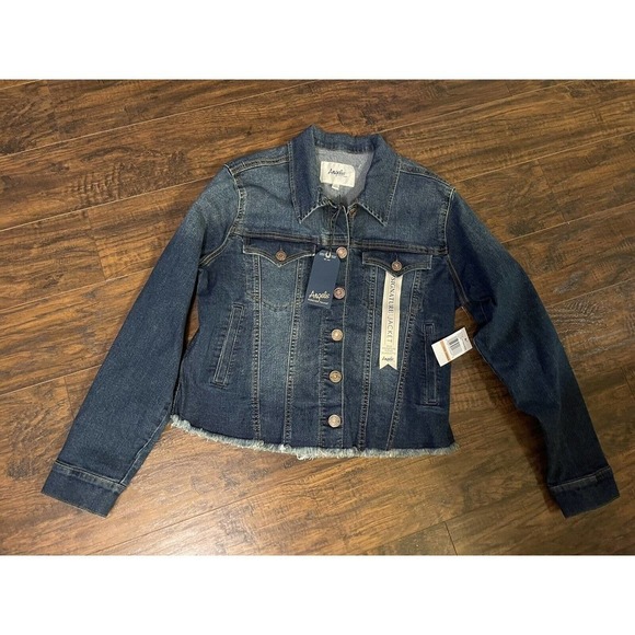 Angels Junior Denim Jacket Dark Wash Jean Size Small - Picture 1 of 6